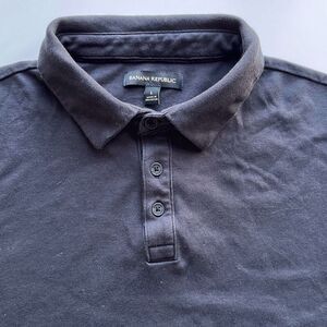 Banana Republic Black Polo Mens L